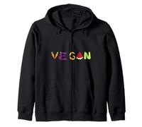 Sweet Letter with Vegan Vegetables Zip Hoodie