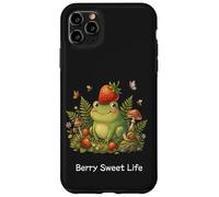 Sweet Life Cute Strawberry Frog Cottagecore Pun Summer Case for iPhone 11 Pro Max