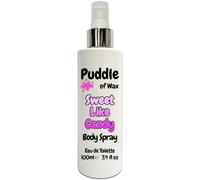 Sweet Like Candy Body Spray - 100ml Eau de Toilette (EDT) - Atomiser Mist - Perfume Scent - Vegan Friendly - Puddle of Wax - Made in the UK