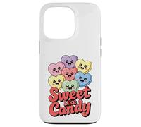 Sweet Like Candy Kawaii Valentines Day Candy Pastel Hearts Case for iPhone 13 Pro