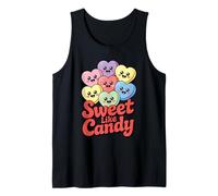 Sweet Like Candy Kawaii Valentines Day Candy Pastel Hearts Tank Top