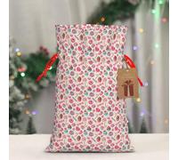 Sweet Lollipop Cupcake Print Drawstring Gift Decor Bags Reusable Pouches For Presents Birthday Party Favors