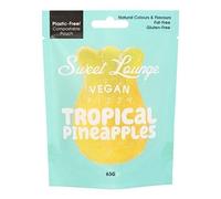 Sweet Lounge Vegan Fizzy Tropical Pineapple Pouch 65g [Pack of 10]