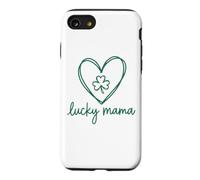 Sweet Lucky Mama Shamrock Heart Sketch - Irish Mom Charm Case for iPhone SE (2020) / 7/8