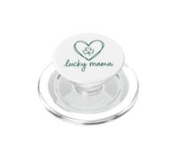 Sweet Lucky Mama Shamrock Heart Sketch - Irish Mom Charm PopSockets PopGrip for MagSafe