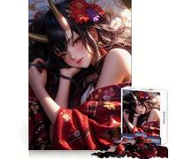 Sweet Maiden Demon Jigsaw Puzzles 1000 Pieces for Adults Think Smart Toy Indoor Play Accurate Cut Lovely Gift (38x52cm)