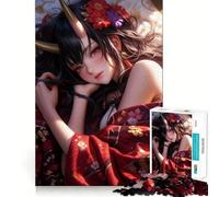 Sweet Maiden Demon Jigsaw Puzzles 1000 Pieces for Adults Think Smart Toy Indoor Play Accurate Cut Lovely Gift (38x52cm)