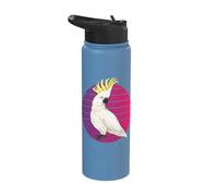 Sweet Moluccan Cockatoo Parrot Bird Lovers Papuan Birds Stainless Steel Insulated Water Bottle
