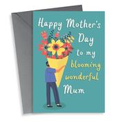 Sweet Mother's Day card from Son - Blooming wonderful Mum