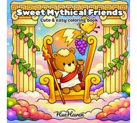 Sweet Mythical Friends: Cute & easy coloring book
