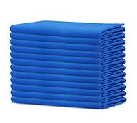 Sweet Needle - Pack of 12-100% Cotton Oversized Dinner Napkins 45 CM x 45 CM (18 IN x 18 IN), Royal Blue - Heavy weight fabric for daily use with Mitered corners finish, Royal Blue