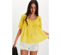Sweet Nothings Blouse at Free People in Honeypie, Size: Medium - female