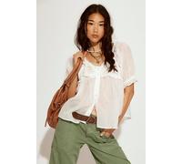 Sweet Nothings Blouse at Free People in Ivory, Size: Large - female