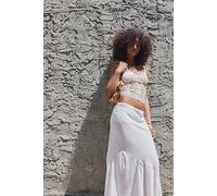 Sweet On You Bias-Cut Maxi Slip Skirt by Intimately at Free People in Clean Ivory, Size: Large - female