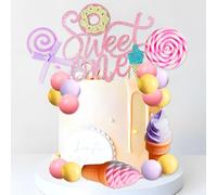 Sweet One Cake Topper Ice Cream First Birthday Party Decorations Donut Cake Decor for Sweet Dessert Summer 1st Birthday Party Supplies