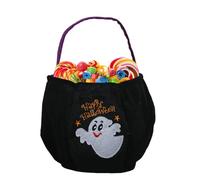 Sweet or Sour Bucket - Children's Candy Container - Embroidered Trick Or Treat Bag Party Decoration for On the Go Children Family Costume Adventure Treats