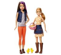 Sweet Orchard Farm Playset with 2 Dolls, Skipper Doll and Stacie Doll, with 2 Chicks and Basket of Eggs, Gift for 3 to 7 Year Olds