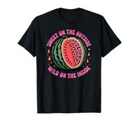 Sweet Outside Wild Inside Watermelon Melon T-Shirt