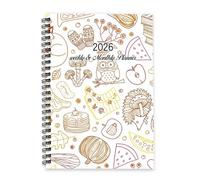 Sweet Pancakes 2026 Diary A5 To Do List Notebook Journal Mums Diary 2026 and Planner for Project Week To View Monthly Year Planner with Dotted Line Note Page Slim