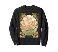 Sweet Pea April Birth Month Flower Sweatshirt
