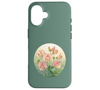Sweet Pea Birth Month Flower Elegance Case for iPhone 16