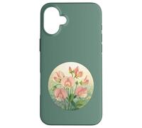 Sweet Pea Birth Month Flower Elegance Case for iPhone 16 Plus