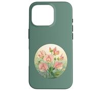 Sweet Pea Birth Month Flower Elegance Case for iPhone 16 Pro