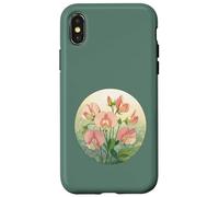 Sweet Pea Birth Month Flower Elegance Case for iPhone X/XS