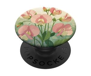 Sweet Pea Birth Month Flower Elegance PopSockets Adhesive PopGrip
