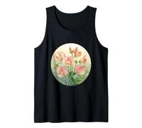 Sweet Pea Birth Month Flower Elegance Tank Top