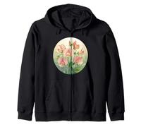 Sweet Pea Birth Month Flower Elegance Zip Hoodie