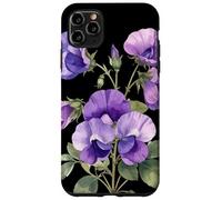 Sweet Pea Flower Scientific Name Vintage Illustration Flora Case for iPhone 11 Pro Max