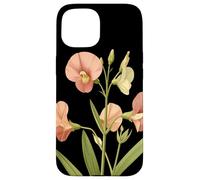 Sweet Pea Flower Scientific Name Vintage Illustration Flora Case for iPhone 15