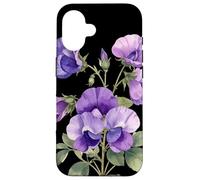 Sweet Pea Flower Scientific Name Vintage Illustration Flora Case for iPhone 16