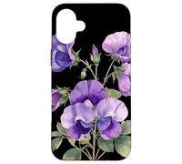 Sweet Pea Flower Scientific Name Vintage Illustration Flora Case for iPhone 16 Plus