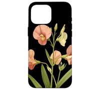 Sweet Pea Flower Scientific Name Vintage Illustration Flora Case for iPhone 16 Pro Max