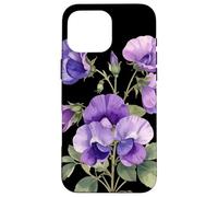 Sweet Pea Flower Scientific Name Vintage Illustration Flora Case for iPhone 16 Pro Max
