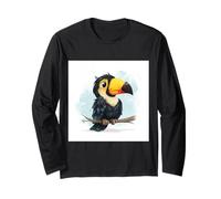 Sweet, Playful, Overly Cute Chibi Style Cute Toucan Long Sleeve T-Shirt