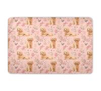 Sweet Poodle Dogs Pink Extra Large Resuable Changing Pad Covers Waterproof Washable Potty Training Sheets Cover Leakproof Quick Drying Bed Liners for Infant Toddler, 52" L x 34" W