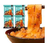 Sweet potato flour 268g/bag,Healthy nutrition large wide noodle,hot and Spicy Noodle,meal replacement convenient instant noodles,grains,delicious snacks (Spiciness,6bags)