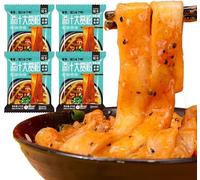 Sweet potato flour 268g/bag,Healthy nutrition large wide noodle,hot and Spicy Noodle,meal replacement convenient instant noodles,grains,delicious snacks (Spiciness,1bag)