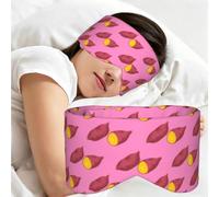 Sweet Potato Pattern, Sleep Mask for Home Travel, Full Eye Covers Light Blocking Eye Mask Sleep Eye and Ear Muffs
