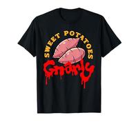 Sweet Potatoes Gnarly Bold Cartoon Autumn T-Shirt