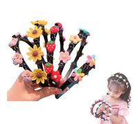 Sweet Princess Hairstyle Hairpin, Double Layer Headbands With Clips, Fashion Hair Hoops Cute Double Bangs Hairpin Headbands For Girl (5pc D, one size)