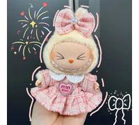 Sweet Princess Style Doll's Cloth for Labubu 17cm The Monster Outfit Accessories Clothing DIY Kids Gift High-quality Dress Cloak Set3