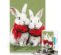 Sweet Rabbit Jigsaw Puzzle for Adults 1000 Pieces Think Smart Toy Home Enjoy Accurate Cut Wall Art Decor (50x75cm)