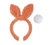 Sweet Rabbits Ears Tail Hairbands For Photo Studio Easters Eye-catching Props Halloween Party Daily Wear