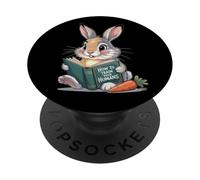Sweet rabbits reads: How to Train Your Humans, Perfect Humor PopSockets Adhesive PopGrip