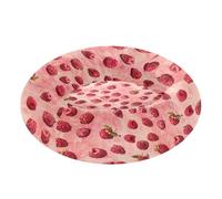 Sweet Raspberry Realism Pet Dog Bed Calming Anti Anxiety fluffier Cat Cave Bed for Small Size Pets Supplies