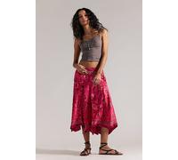 Sweet Reaction Pull-On Wide-Leg Crop Pants at Free People in Pink Combo, Size: Small - female